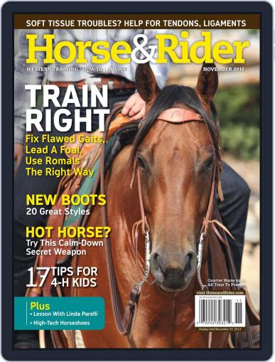 Horse & Rider October 8th, 2012 Digital Back Issue Cover
