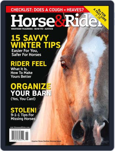 Horse & Rider October 18th, 2010 Digital Back Issue Cover