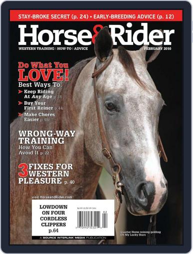Horse & Rider January 12th, 2010 Digital Back Issue Cover