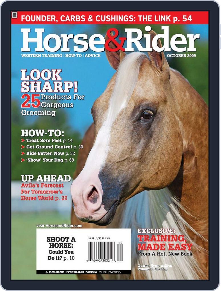 Horse & Rider (Digital) Subscription                    September 29th, 2009 Issue