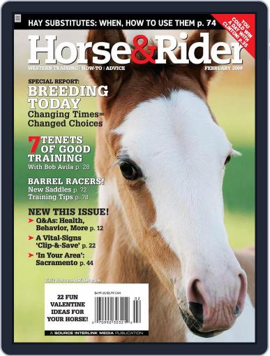 Horse & Rider January 27th, 2009 Digital Back Issue Cover