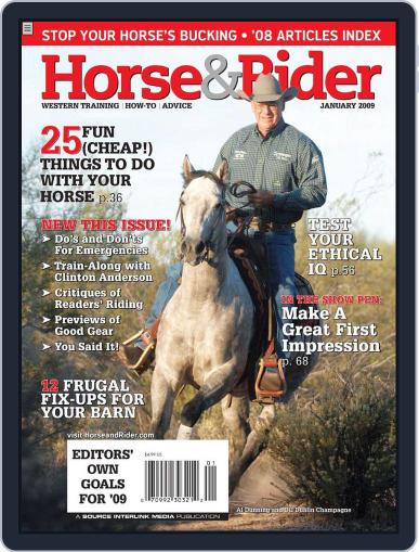 Horse & Rider December 30th, 2008 Digital Back Issue Cover
