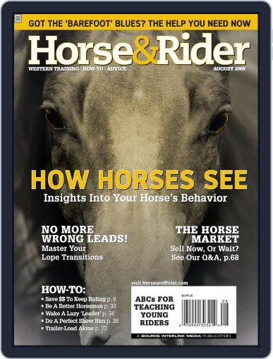 Horse & Rider July 29th, 2008 Digital Back Issue Cover