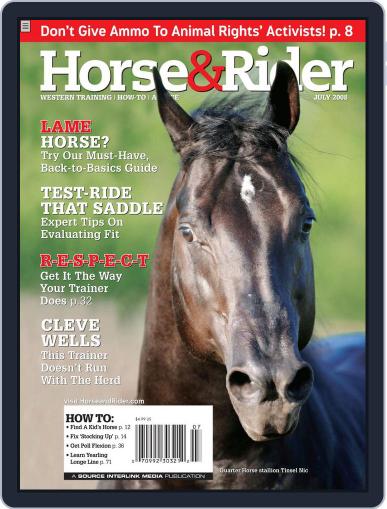 Horse & Rider June 26th, 2008 Digital Back Issue Cover