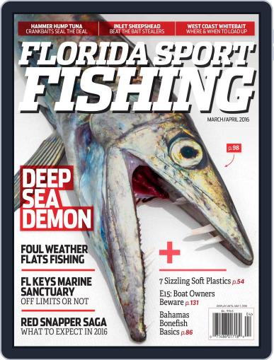 Florida Sport Fishing February 16th, 2016 Digital Back Issue Cover