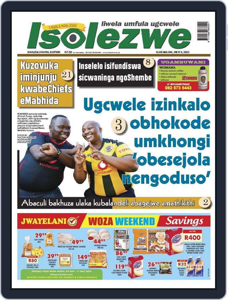 Isolezwe May 9th, 2025 Digital Back Issue Cover