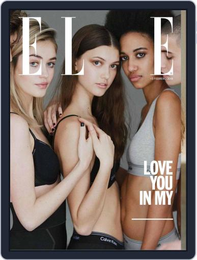 Elle México February 1st, 2018 Digital Back Issue Cover