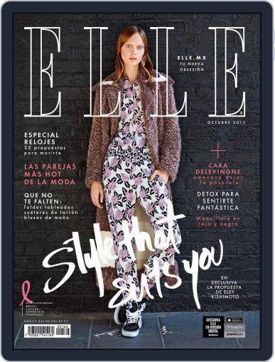 Elle México October 5th, 2015 Digital Back Issue Cover
