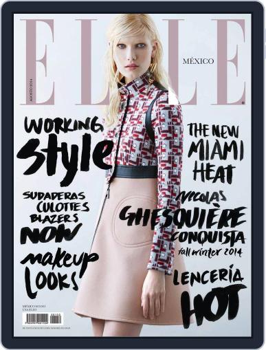 Elle México August 6th, 2014 Digital Back Issue Cover