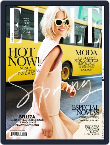 Elle México February 28th, 2014 Digital Back Issue Cover