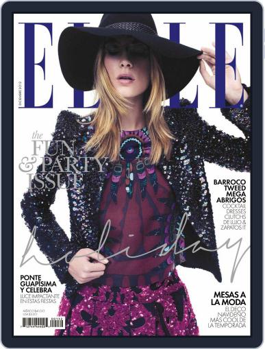 Elle México December 4th, 2012 Digital Back Issue Cover
