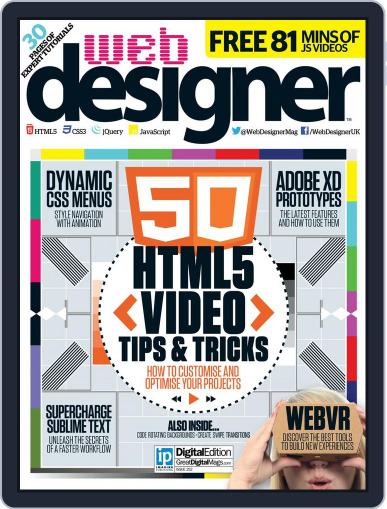 Web Designer August 18th, 2016 Digital Back Issue Cover