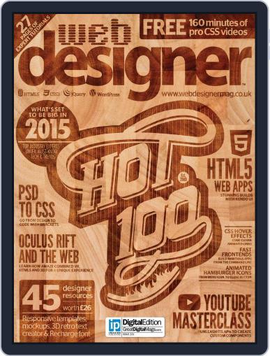Web Designer December 31st, 2014 Digital Back Issue Cover