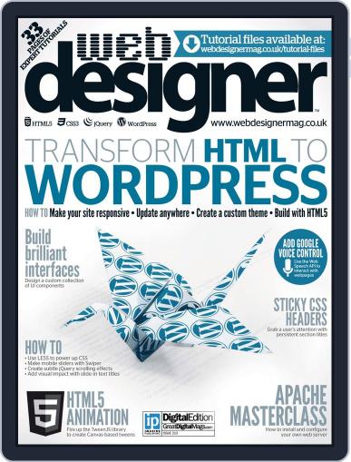 Web Designer August 21st, 2013 Digital Back Issue Cover