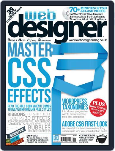 Web Designer May 2nd, 2012 Digital Back Issue Cover