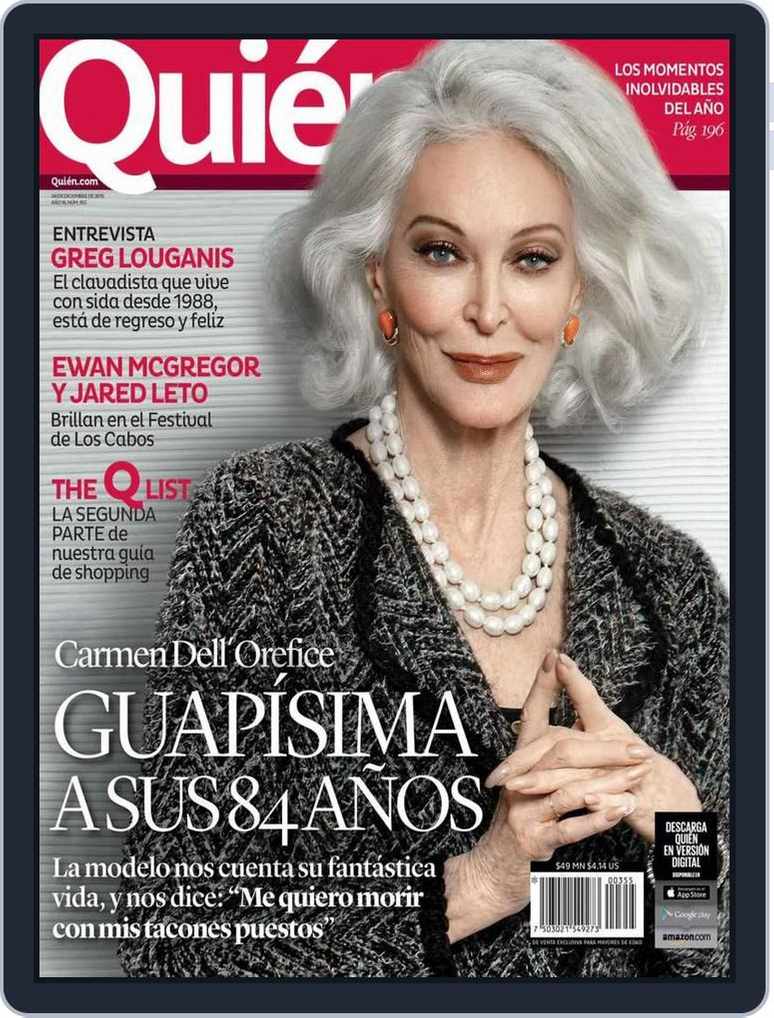 Supermodels Carmen Dell'Orefice and Beverly Johnson on Cover of