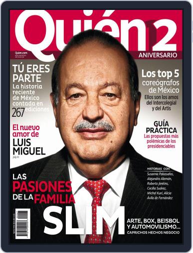 Quién June 7th, 2012 Digital Back Issue Cover
