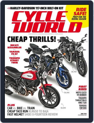 Cycle World April 30th, 2016 Digital Back Issue Cover