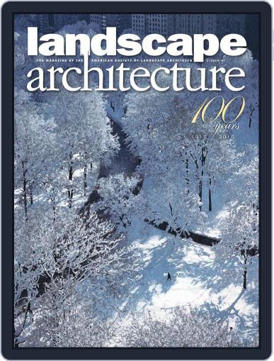 Landscape Architecture December 23rd, 2009 Digital Back Issue Cover