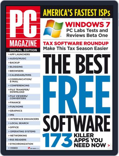 Pc February 23rd, 2009 Digital Back Issue Cover