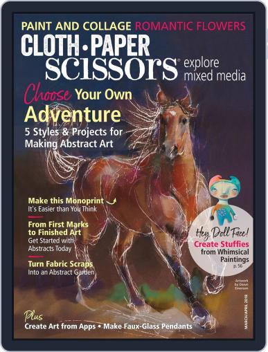 Cloth Paper Scissors March 1st, 2018 Digital Back Issue Cover