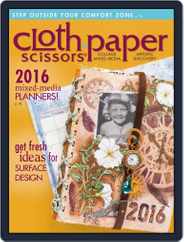 Cloth Paper Scissors (Digital) Subscription December 16th, 2015 Issue