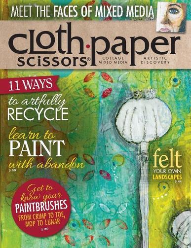 Cloth Paper Scissors March 1st, 2014 Digital Back Issue Cover