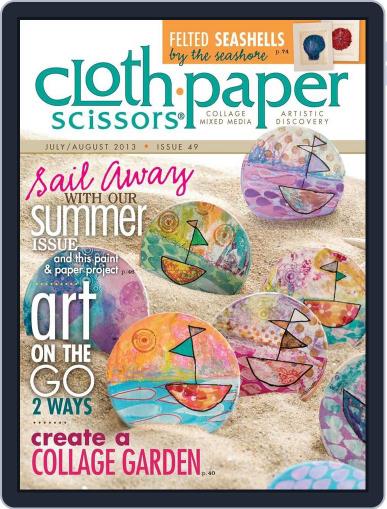 Cloth Paper Scissors June 19th, 2013 Digital Back Issue Cover