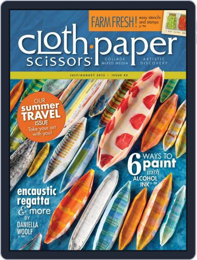 Cloth Paper Scissors June 13th, 2012 Digital Back Issue Cover