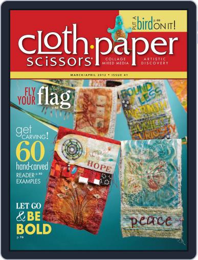 Cloth Paper Scissors February 20th, 2012 Digital Back Issue Cover