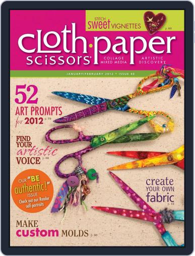 Cloth Paper Scissors December 20th, 2011 Digital Back Issue Cover