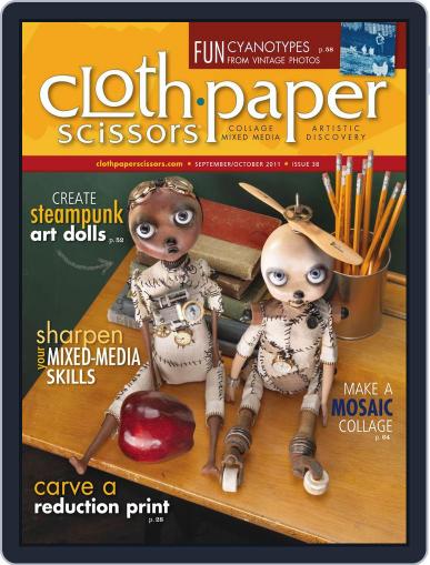 Cloth Paper Scissors August 25th, 2011 Digital Back Issue Cover