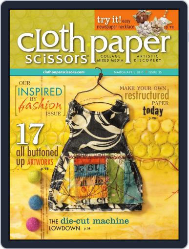 Cloth Paper Scissors March 16th, 2011 Digital Back Issue Cover