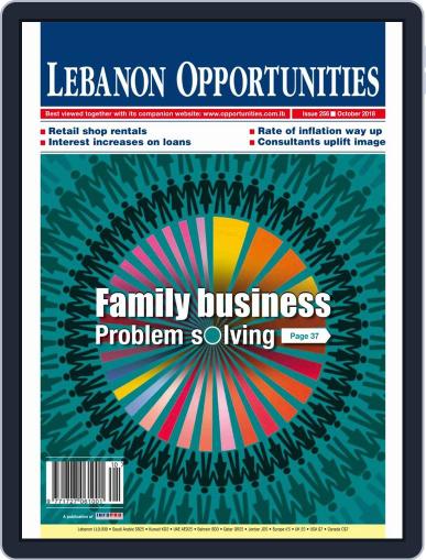 Lebanon Opportunities October 1st, 2018 Digital Back Issue Cover