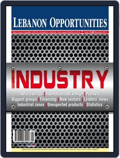 Lebanon Opportunities December 6th, 2013 Digital Back Issue Cover