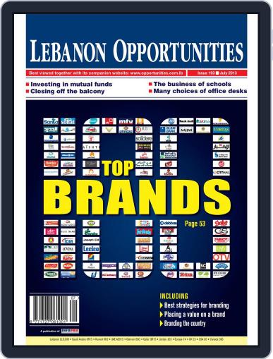 Lebanon Opportunities July 8th, 2013 Digital Back Issue Cover