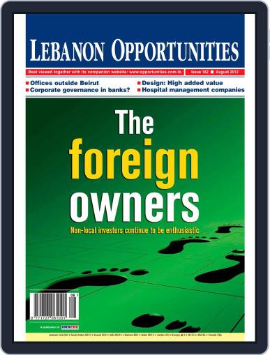 Lebanon Opportunities August 4th, 2012 Digital Back Issue Cover