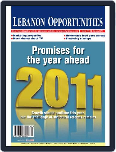 Lebanon Opportunities January 7th, 2011 Digital Back Issue Cover