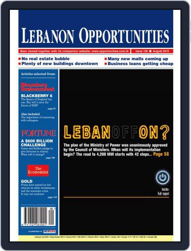 Lebanon Opportunities August 5th, 2010 Digital Back Issue Cover