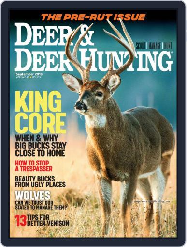 Deer & Deer Hunting September 1st, 2018 Digital Back Issue Cover