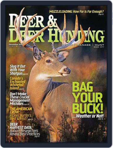 Deer & Deer Hunting December 1st, 2016 Digital Back Issue Cover