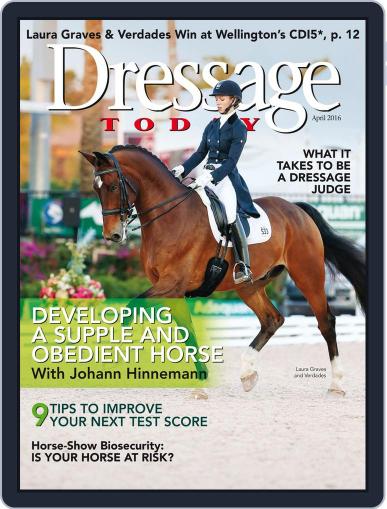 Dressage Today March 15th, 2016 Digital Back Issue Cover