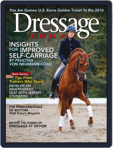 Dressage Today September 1st, 2015 Digital Back Issue Cover