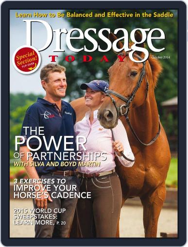 Dressage Today September 30th, 2014 Digital Back Issue Cover