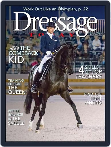 Dressage Today August 27th, 2013 Digital Back Issue Cover