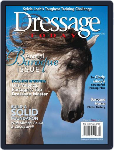 Dressage Today August 14th, 2012 Digital Back Issue Cover
