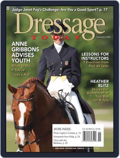 Dressage Today October 27th, 2009 Digital Back Issue Cover