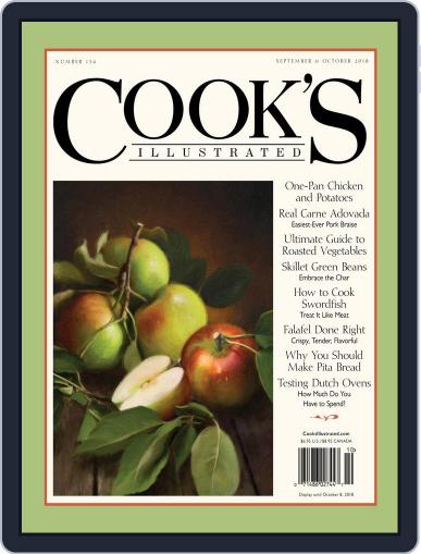 Cook's Illustrated September 1st, 2018 Digital Back Issue Cover
