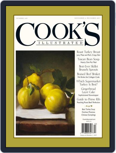 Cook's Illustrated December 11th, 2017 Digital Back Issue Cover