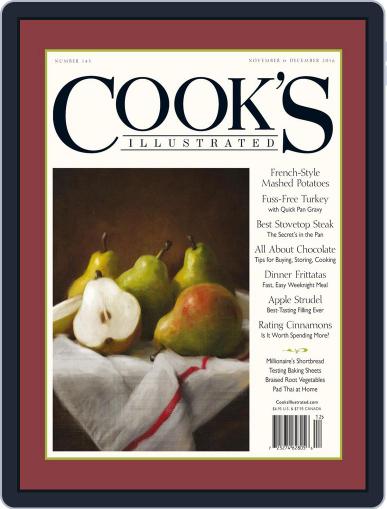 Cook's Illustrated November 1st, 2016 Digital Back Issue Cover